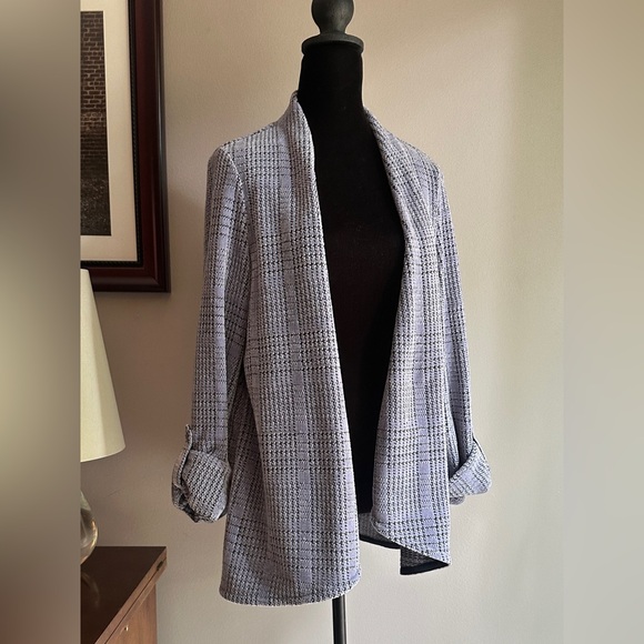 Soft Surroundings Jackets & Blazers - Soft Surroundings Textured Lavender Gray Blazer
